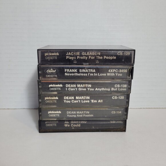 Lot of 6 Mixed Cassette Tape Frank Sinatra Dean Martin Jackie Gleason Al Martino - Picture 6 of 8